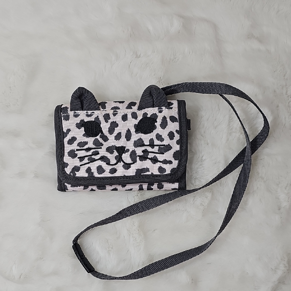 Gap Spotted Cat Velcro Kids Wallet